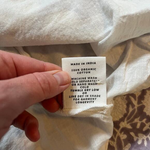 WVN. Cotton printed button front dress women’s size xs - Picture 5 of 9